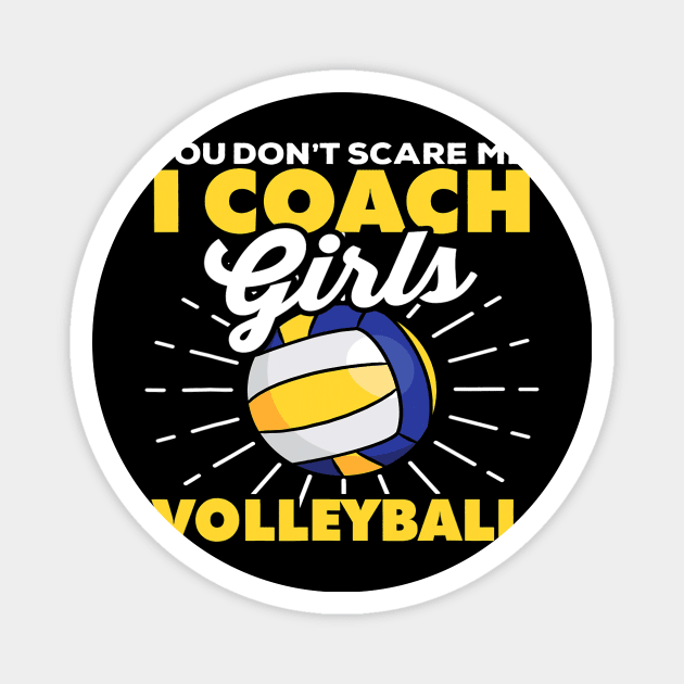 I coach girls volleyball beach volleyball player Magnet by omorihisoka